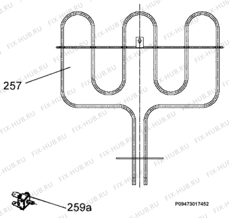 Взрыв-схема плиты (духовки) Zanussi ZCG565GW1 - Схема узла Section 8